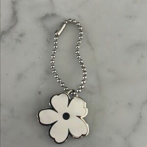 Burberry White Flower Keychain